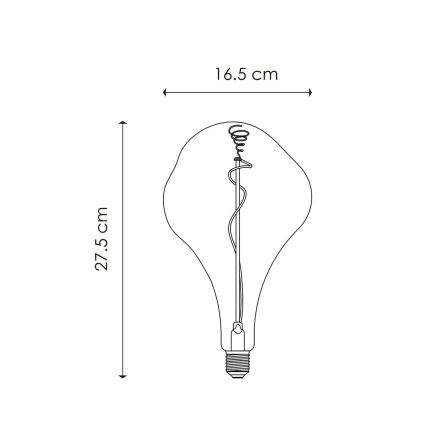 Λαμπτήρας Dimming LED VINTAGE EDISON E27/3W/230V 1800K