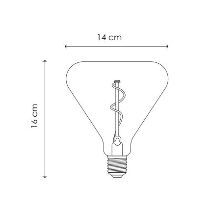 Λαμπτήρας Dimming LED VINTAGE EDISON E27/3W/230V 1800K