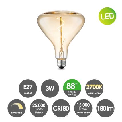 Λαμπτήρας Dimming LED VINTAGE EDISON E27/3W/230V 2700K