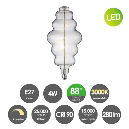 Λαμπτήρας Dimming LED VINTAGE EDISON E27/4W/230V 3000K CRI 90