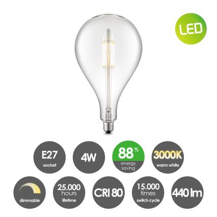 Λαμπτήρας Dimming LED VINTAGE EDISON E27/4W/230V 3000K