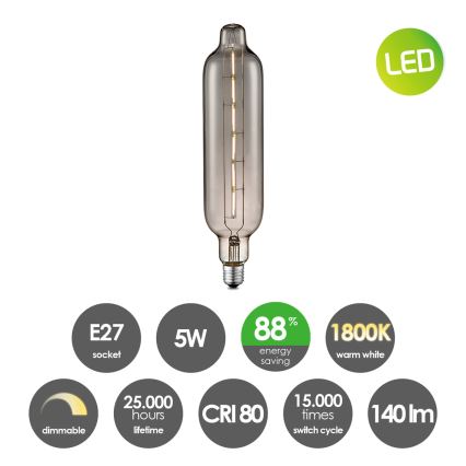 Λαμπτήρας Dimming LED VINTAGE EDISON E27/5W/230V 1800K