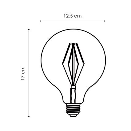 Λαμπτήρας Dimming LED VINTAGE EDISON G125 E27/4W/230V 2700K