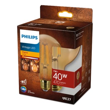 Λαμπτήρας Dimming LED VINTAGE Philips G95 E27/7W/230V 1800K