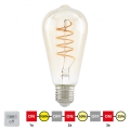 Λαμπτήρας Dimming LED VINTAGE ST64 E27/4W/230V 2200K - STEPDIMMING - Eglo 12522