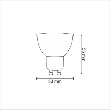 Λαμπτήρας LED 1xGU10/3,5W/230V 3000K