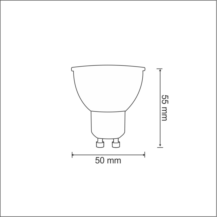 Λαμπτήρας LED 1xGU10/3,5W/230V 3000K