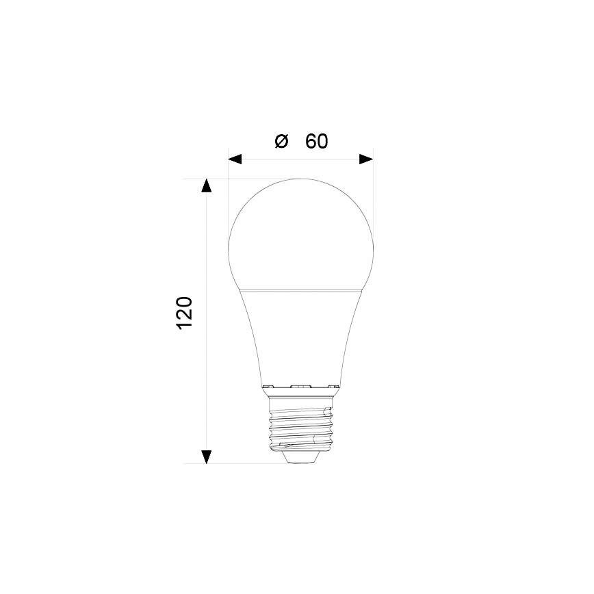 Λαμπτήρας LED A60 E27/12W/230V 3000K