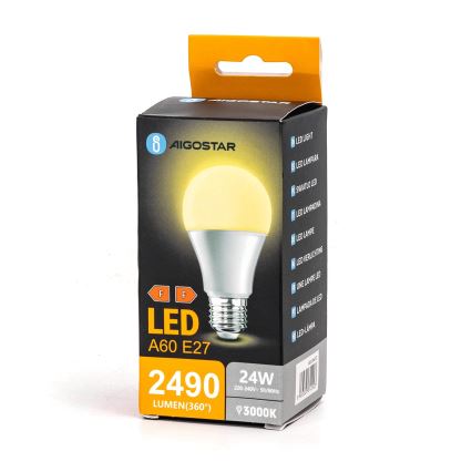 Λαμπτήρας LED A60 E27/24W/230V 3000K - Aigostar