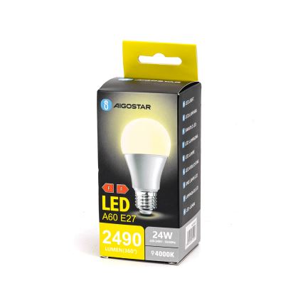 Λαμπτήρας LED A60 E27/24W/230V 4000K - Aigostar