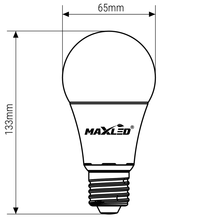Λαμπτήρας LED A65 E27/15W/230V 4000K