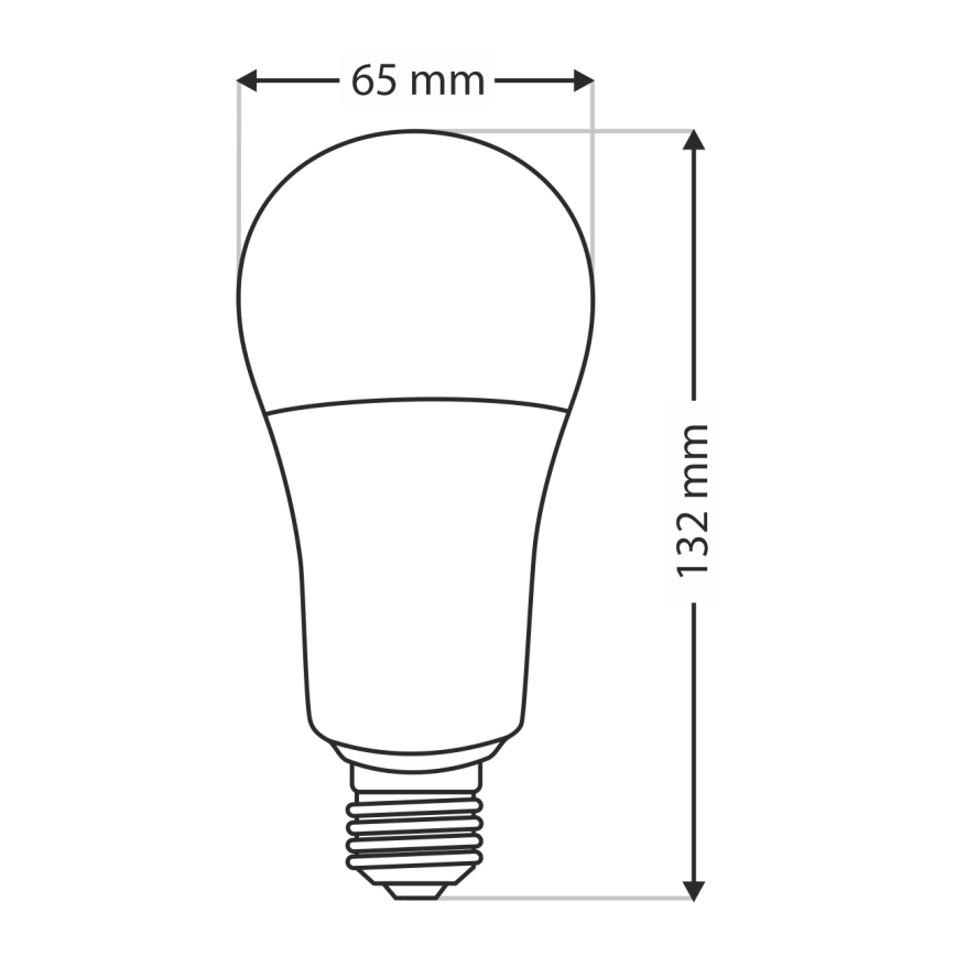 Λαμπτήρας LED A65 E27/18W/230V 4200K