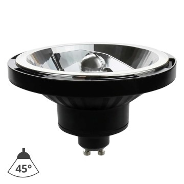 Λαμπτήρας LED AR111 GU10/12W/230V 4000K μαύρο 45°