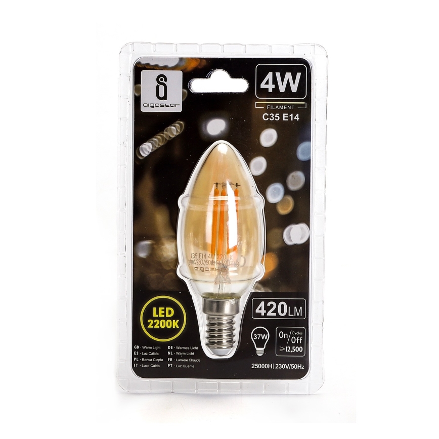 Λαμπτήρας LED C35 E14/4W/230V 2200K - Aigostar