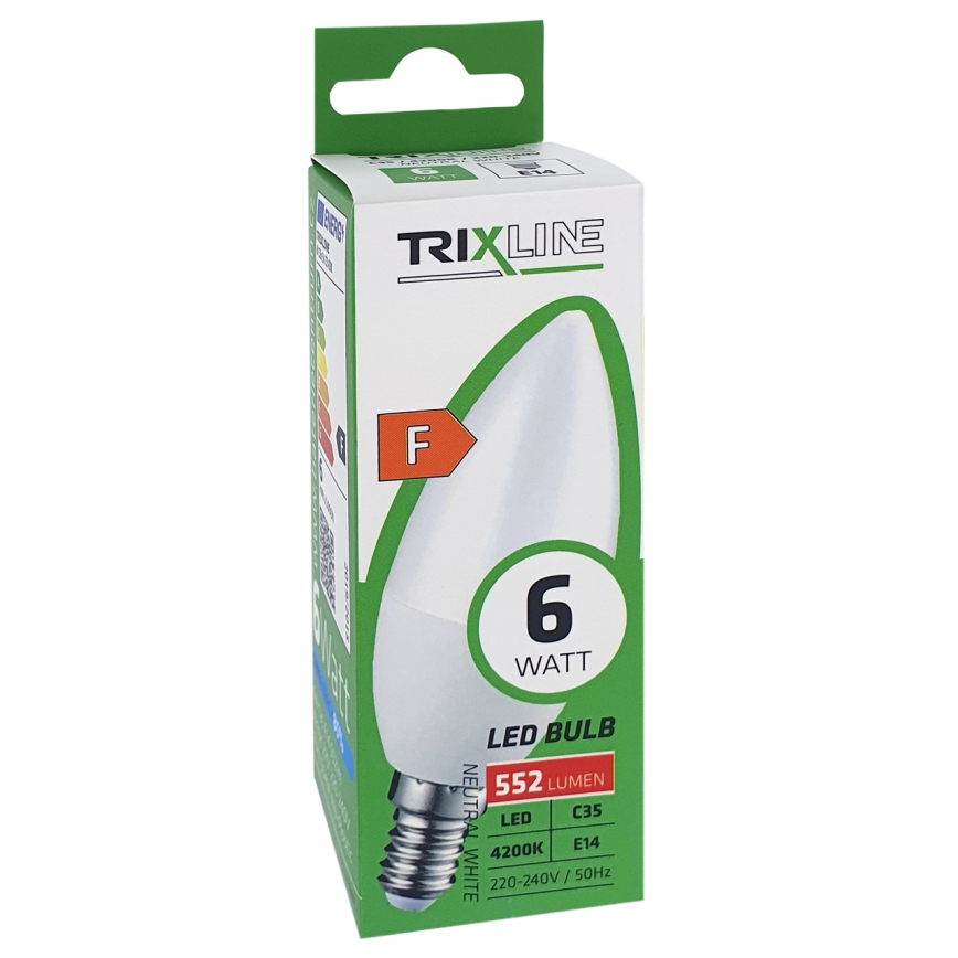 Λαμπτήρας LED C35 E14/6W/230V 4200K