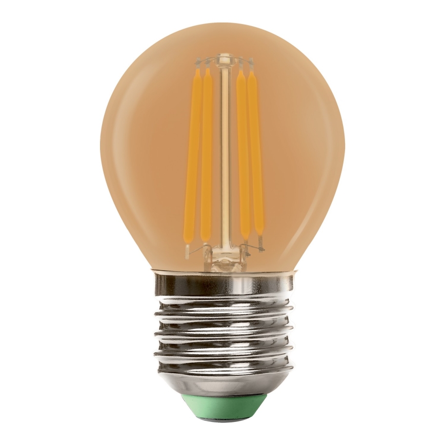 Λαμπτήρας LED CLASIC AMBER G45 E27/4W/230V 2200K -  Brilagi