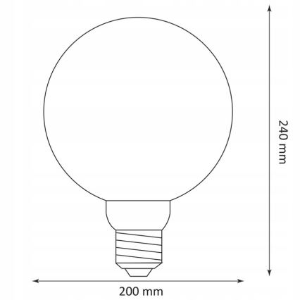 Λαμπτήρας LED DECO VINTAGE G200 E27/4W/230V 1800K