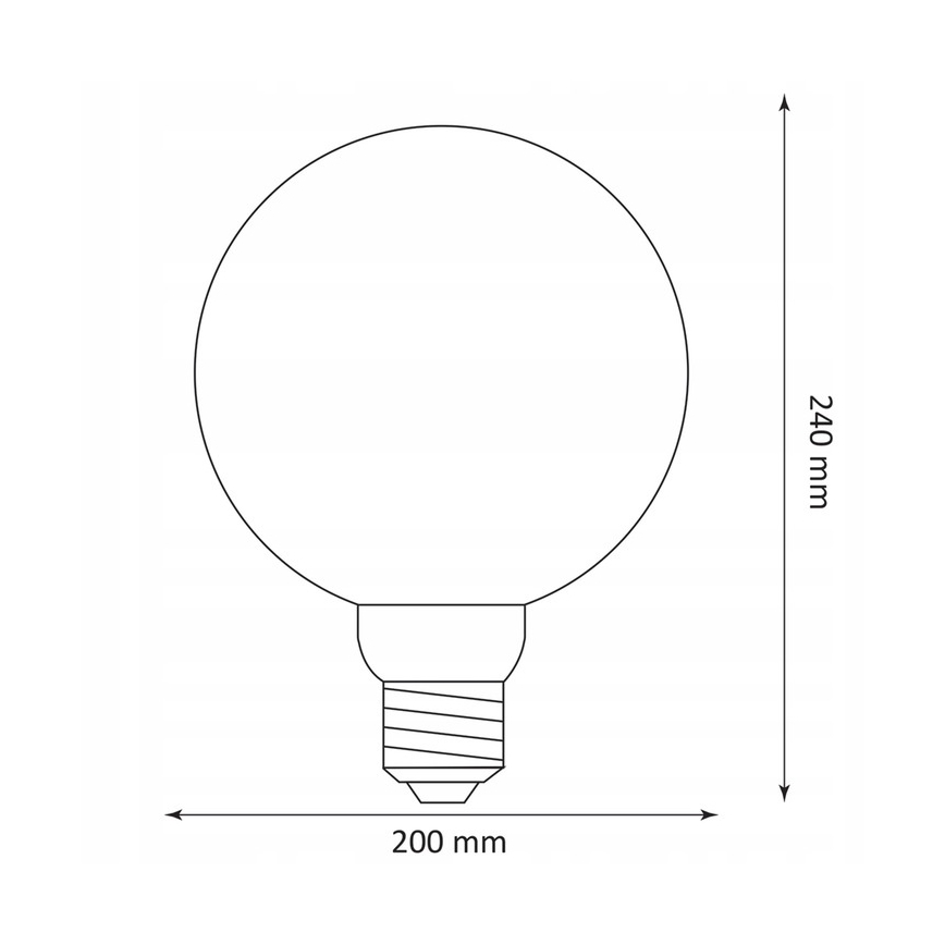 Λαμπτήρας LED DECO VINTAGE G200 E27/4W/230V 1800K