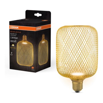 Λαμπτήρας LED DECOR FLAT E27/3,5W/230V 2700K χρυσαφί - Osram
