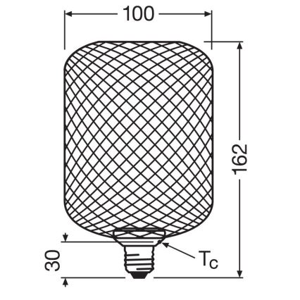 Λαμπτήρας LED DECOR FLAT E27/3,5W/230V 2700K χρυσαφί - Osram