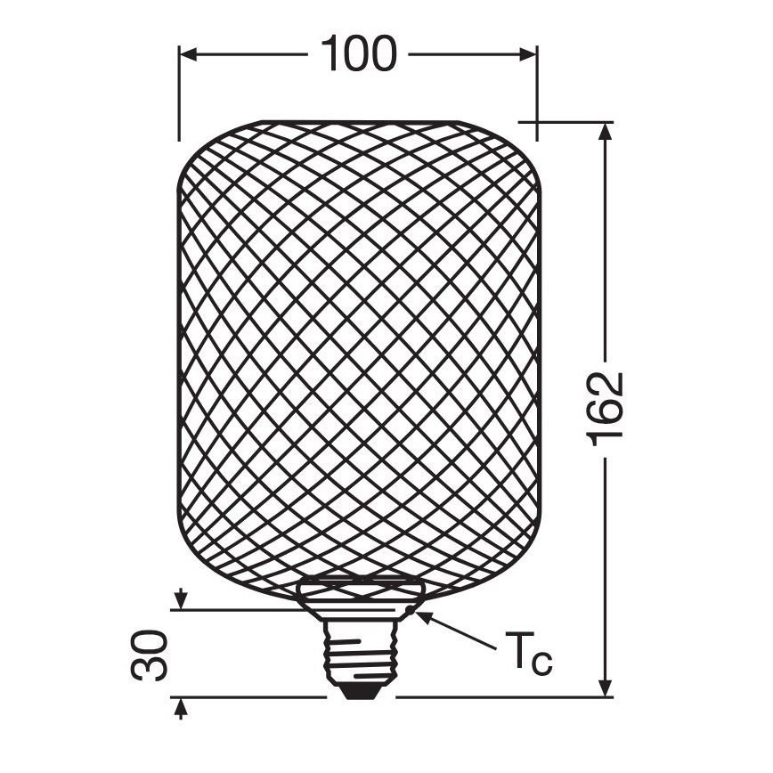 Λαμπτήρας LED DECOR FLAT E27/3,5W/230V 2700K χρυσαφί - Osram