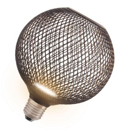 Λαμπτήρας LED DECOR FLAT G125 E27/3,5W/230V 2700K μαύρο - Osram