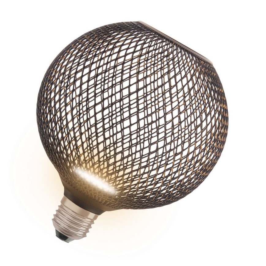 Λαμπτήρας LED DECOR FLAT G125 E27/3,5W/230V 2700K μαύρο - Osram