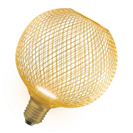 Λαμπτήρας LED DECOR FLAT G125 E27/3,5W/230V 2700K χρυσαφί - Osram