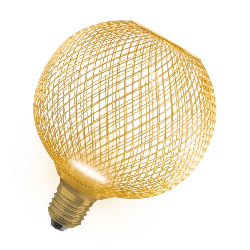 Λαμπτήρας LED DECOR FLAT G125 E27/3,5W/230V 2700K χρυσαφί - Osram