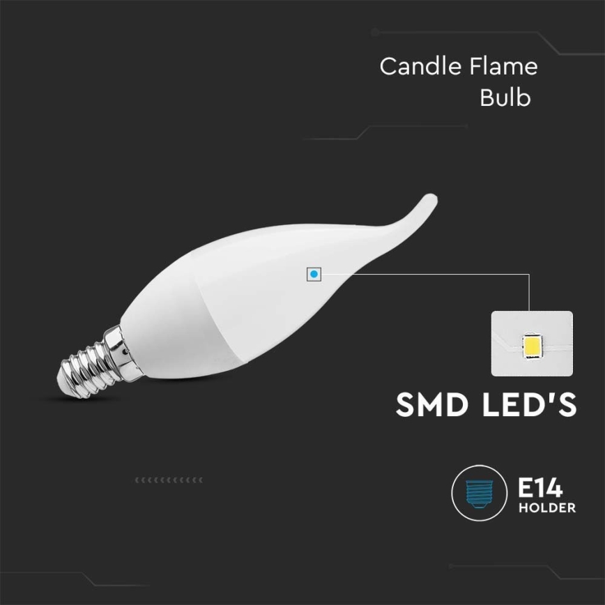 Λαμπτήρας LED E14/3,7W/230V 3000K