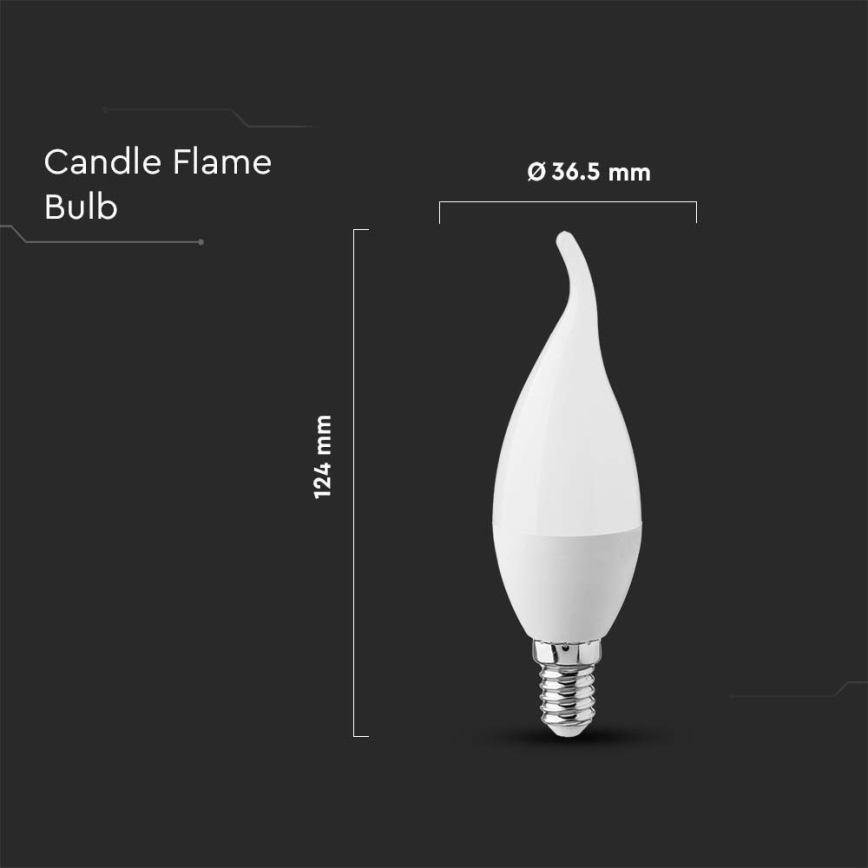 Λαμπτήρας LED E14/3,7W/230V 3000K