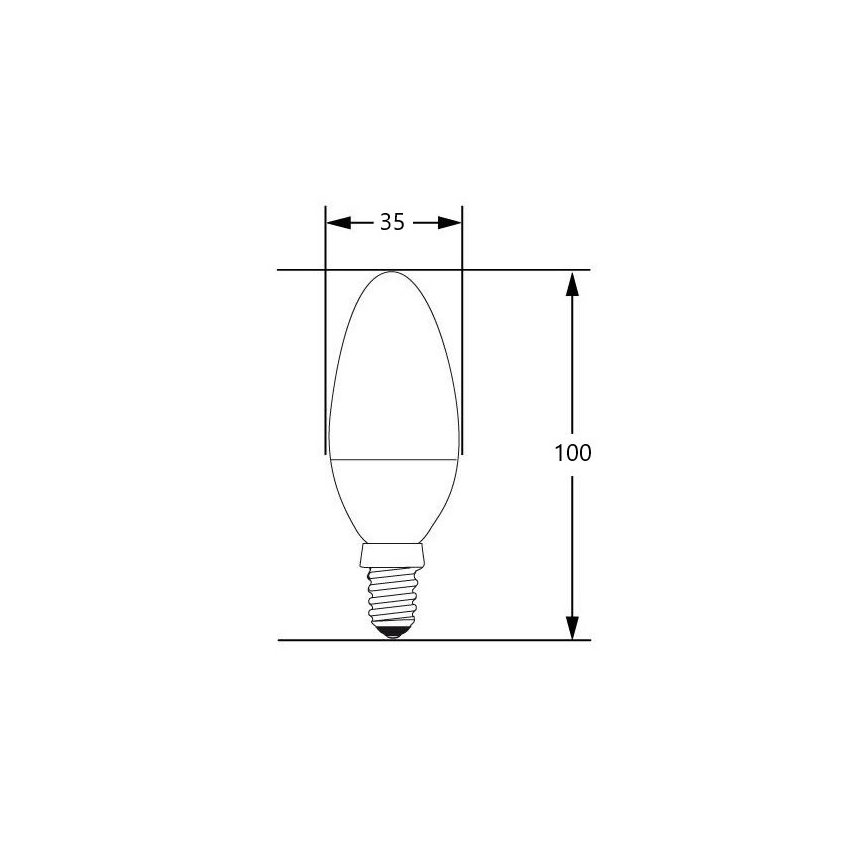 Λαμπτήρας LED E14/4W/230V 2700-3000K