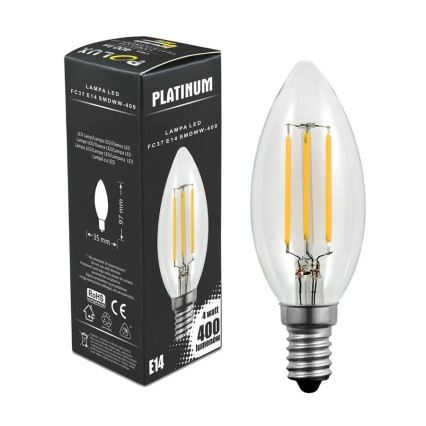 Λαμπτήρας LED C37 E14/4W/230V 3000K