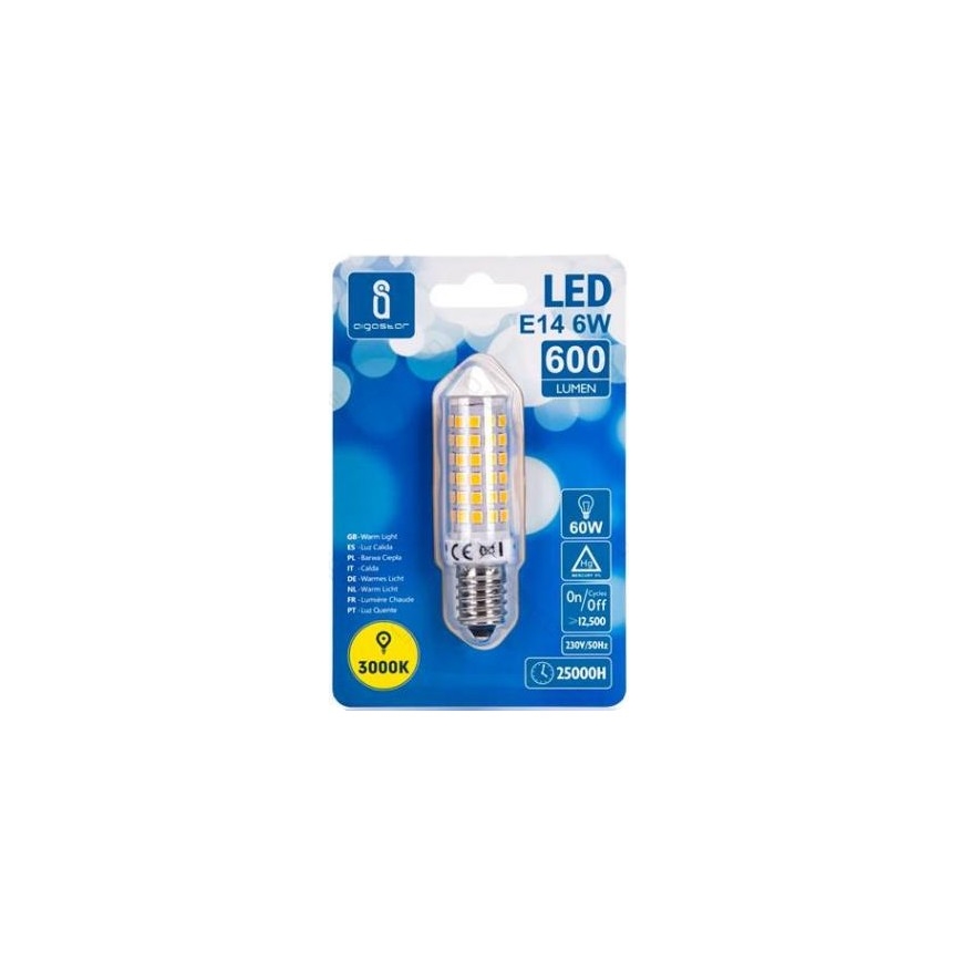 Λαμπτήρας LED E14/6W/230V 3000K - Aigostar