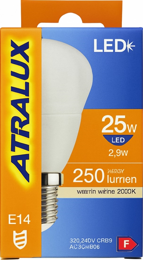 Λαμπτήρας LED E14/6W/230V 3000K - Attralux