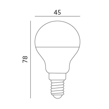 Λαμπτήρας LED E14/7W/230V 3000K 525lm