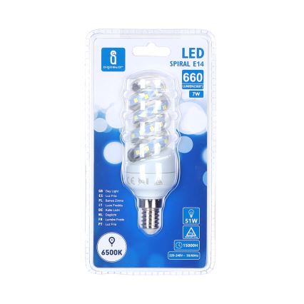 Λαμπτήρας LED E14/7W/230V 6500K - Aigostar