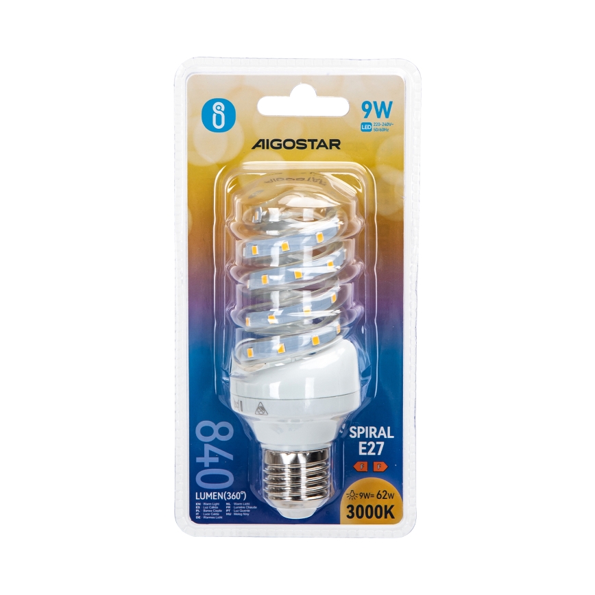 Λαμπτήρας LED E14/9W/230V 6500K - Aigostar