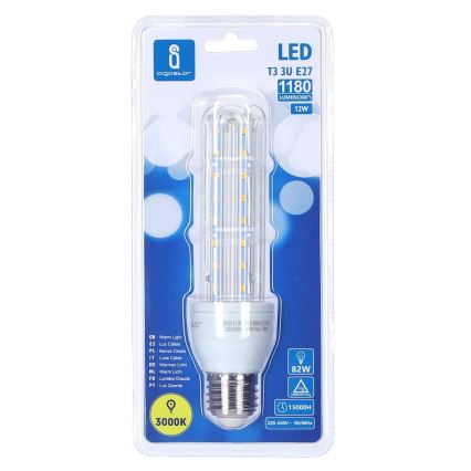 Λαμπτήρας LED E27/12W/230V 3000K - Aigostar