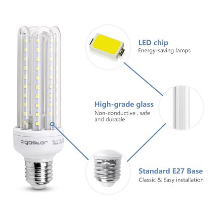 Λαμπτήρας LED E27/15W/230V 6500K - Aigostar