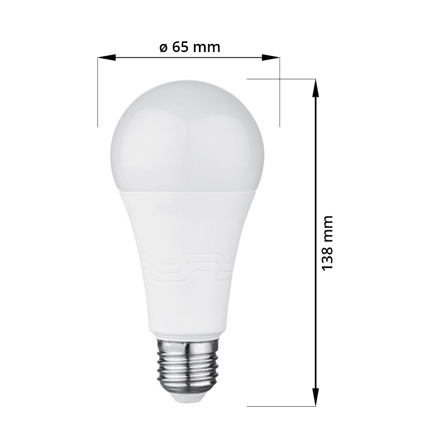Λαμπτήρας LED E27/18W/230V 6000K 2000 lm