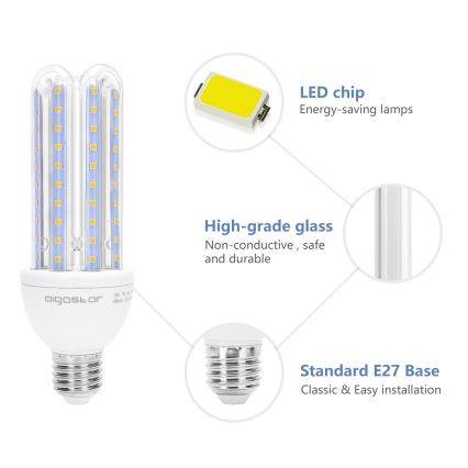 Λαμπτήρας LED E27/23W/230V 3000K - Aigostar