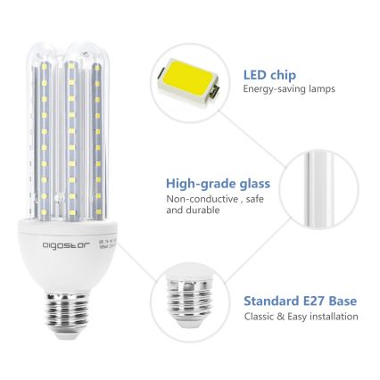 Λαμπτήρας LED E27/23W/230V 6500K - Aigostar