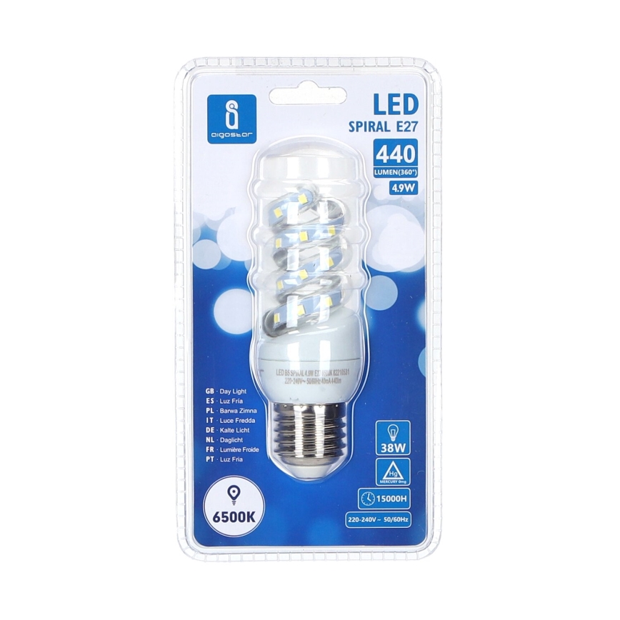 Λαμπτήρας LED E27/4,9W/230V 6500K - Aigostar