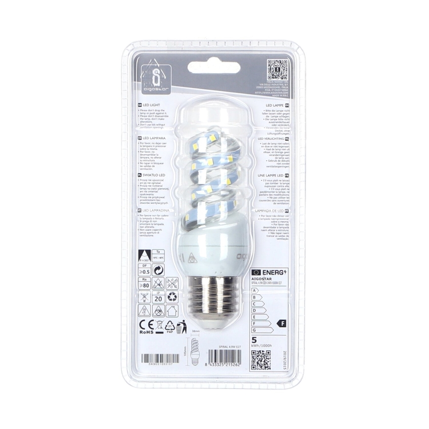 Λαμπτήρας LED E27/4,9W/230V 6500K - Aigostar