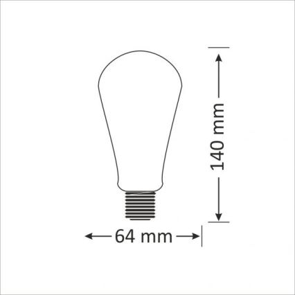 Λαμπτήρας LED E27/4W/230V 2000K