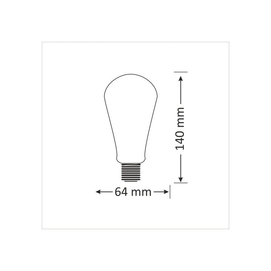 Λαμπτήρας LED E27/4W/230V 2000K
