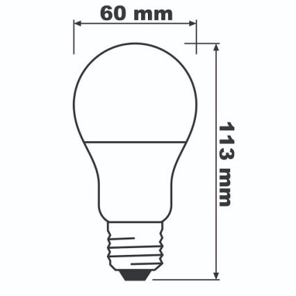 Λαμπτήρας LED ECO E27/8,5W/230V 2700K 806lm