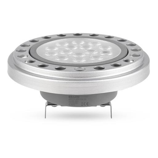 Λαμπτήρας LED ECOLINE AR111 G53/12W/12V 3000K 30° ασημί - Brilagi