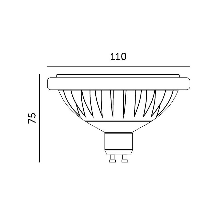 Λαμπτήρας LED ES111 GU10/15W/230V 4000K